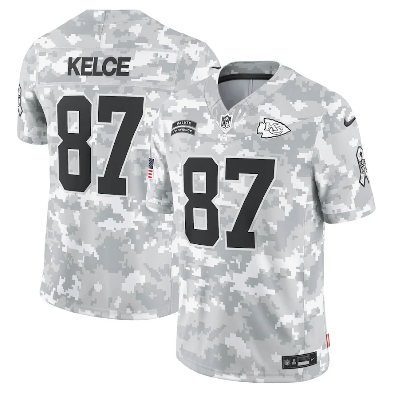 Camisa Futebol Americano Kansas City Chiefs Vapor F.U.S.E. Limited Jersey Salute To Service 2024