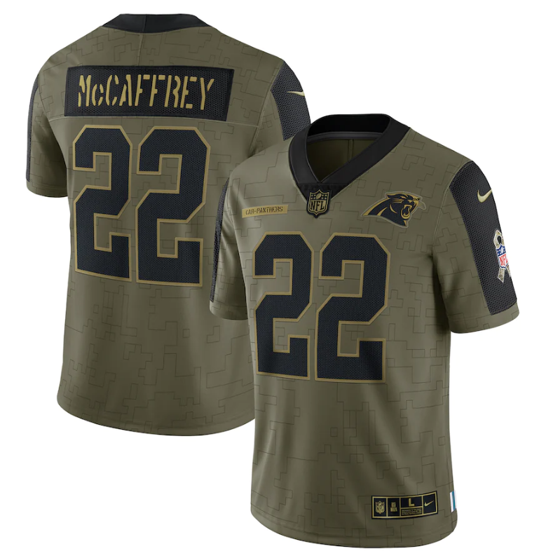 Camisa Futebol Americano Carolina Panthers Vapor Limited Jersey Salute To Service 2021