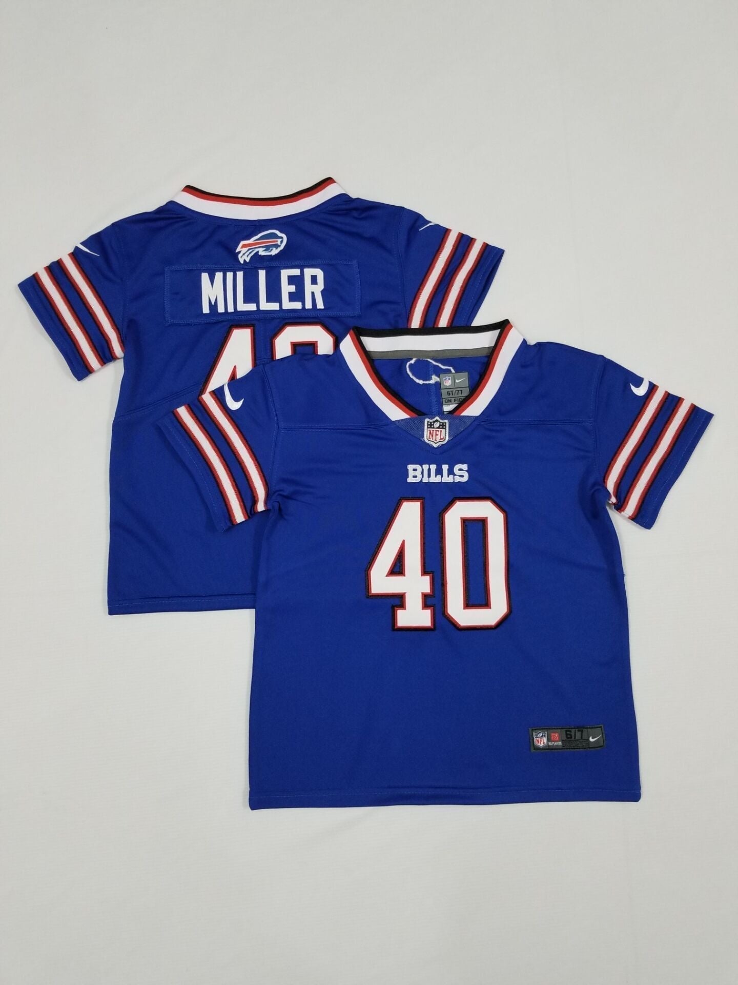 Camisa Futebol Americano Baby Buffalo Bills Vapor Limited Jersey Azul