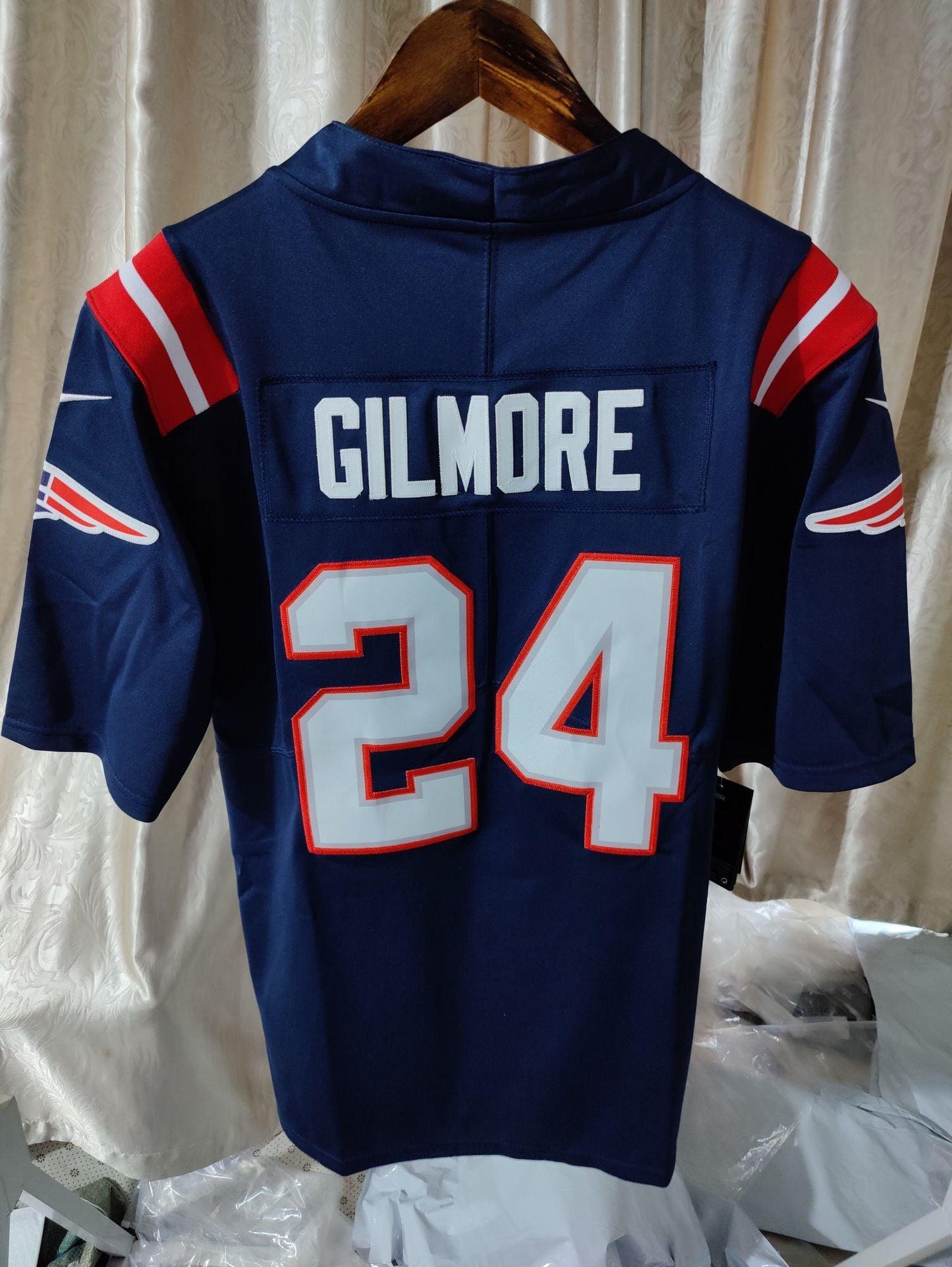 Camisa Futebol Americano England Patriots Vapor Limited Jersey Azul
