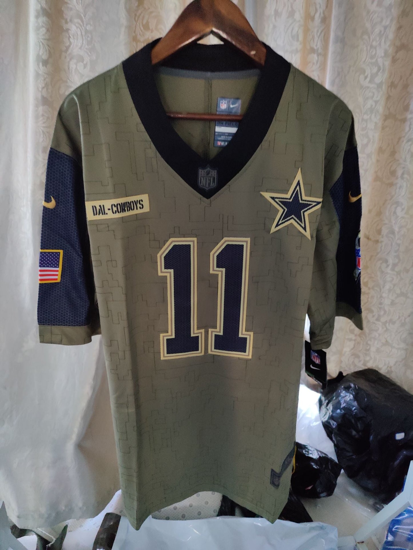 Camisa Futebol Americano Dallas Cowboys Salute To Service Vapor Limited 2021