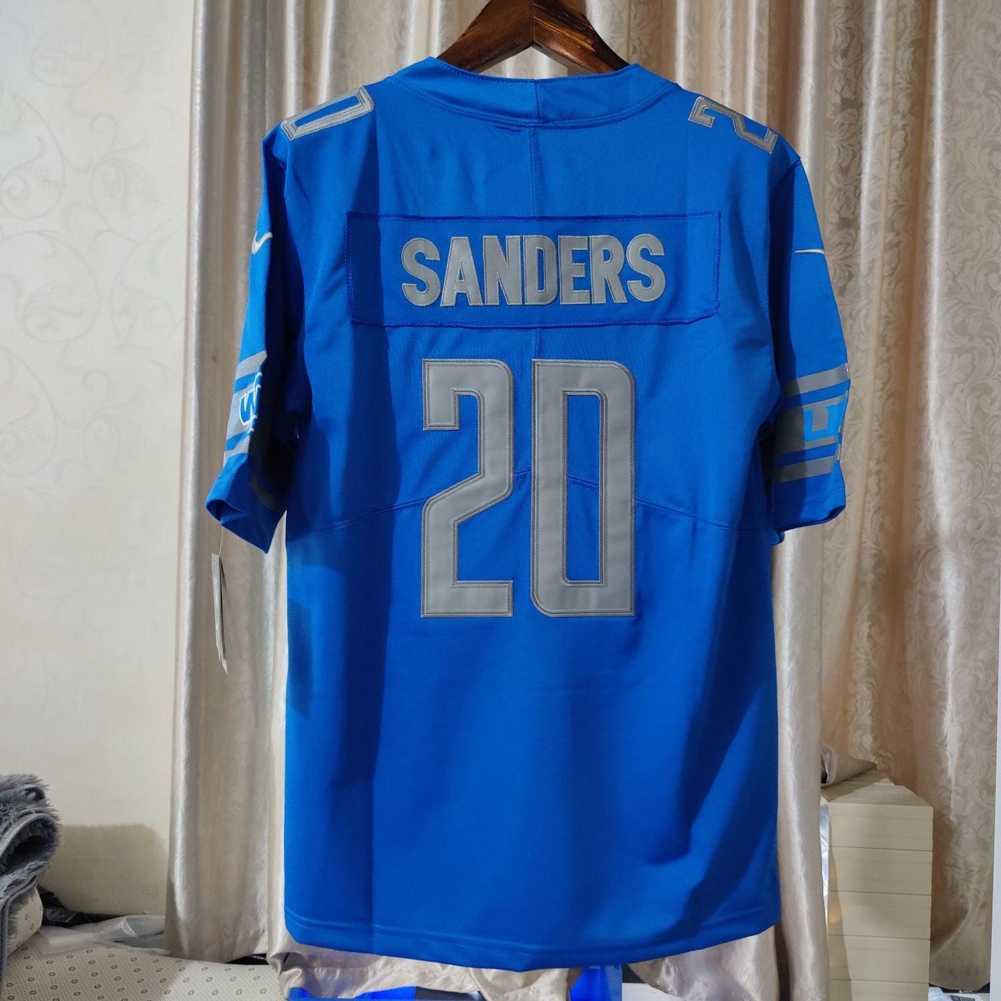 Camisa Futebol Americano Detroit Lions Vapor Limited Jersey Azul