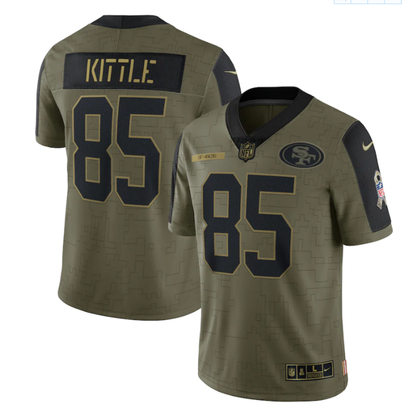 Camisa Futebol Americano San Francisco 49ers Vapor Limited Jersey Salute To Service 2021