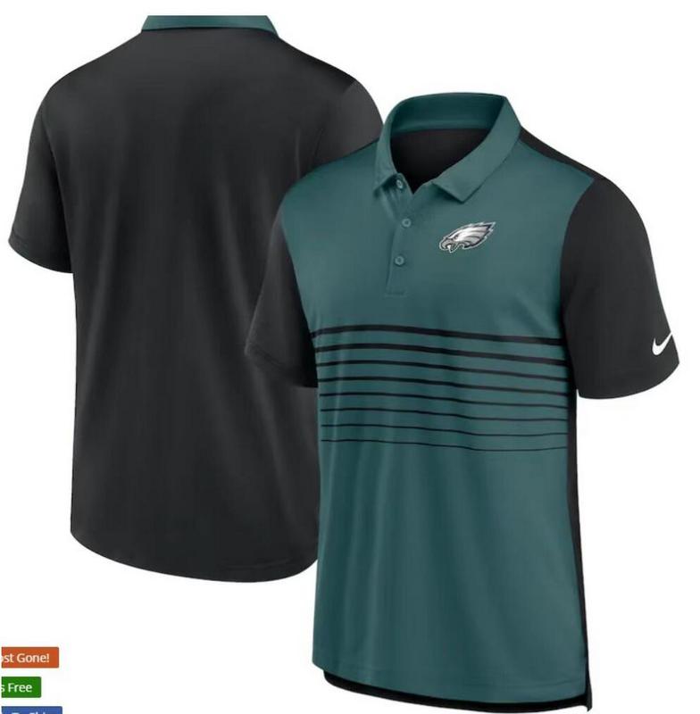 Camisa Polo Philadelphia Eagles - Verde/Preta