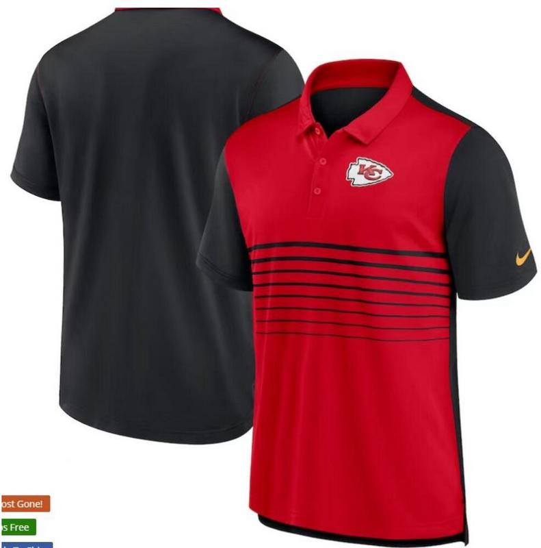 Camisa Polo Kansas City Chiefs - Vermelha/Preta