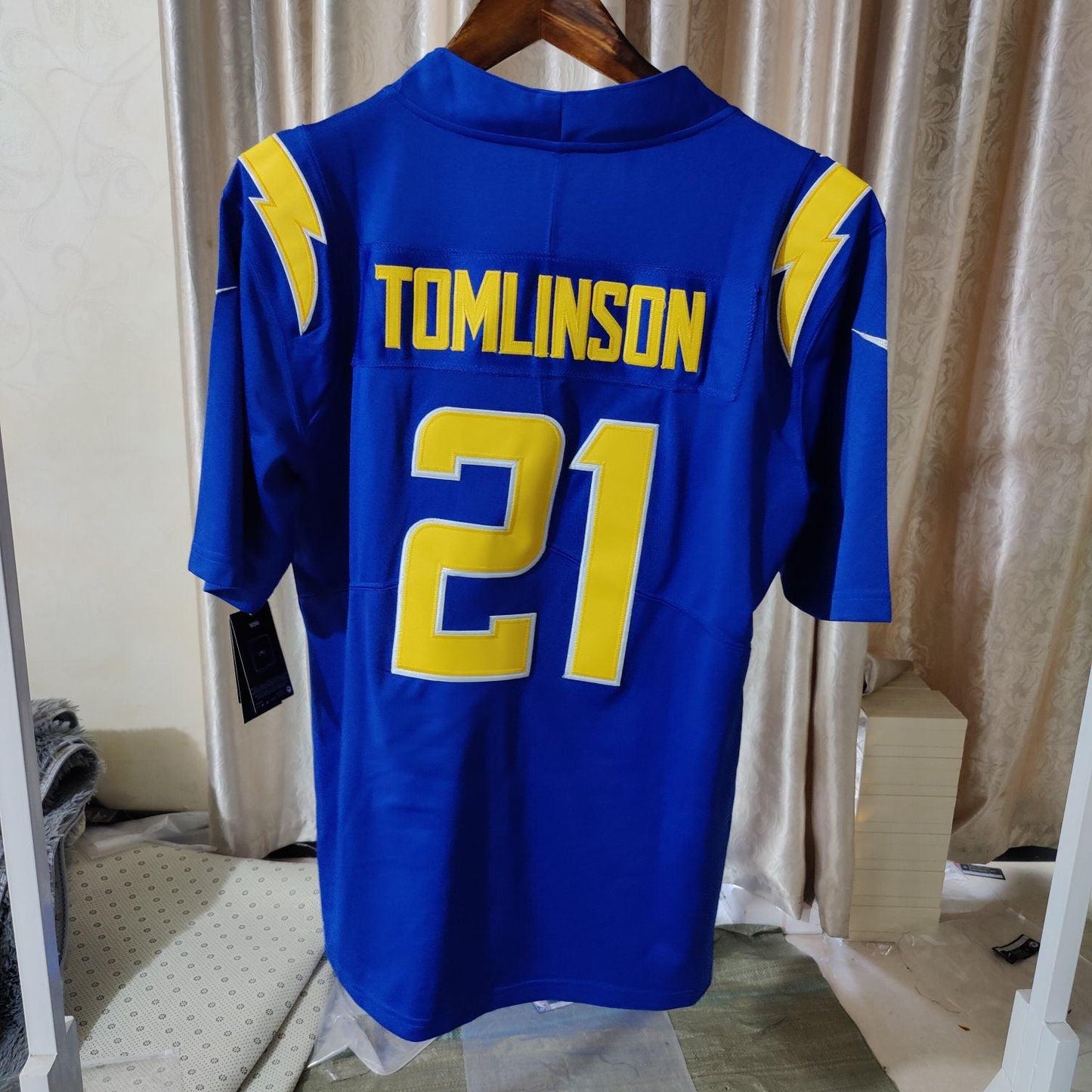 Camisa Futebol Americano Los Angeles Chargers Vapor Limited Jersey Azul