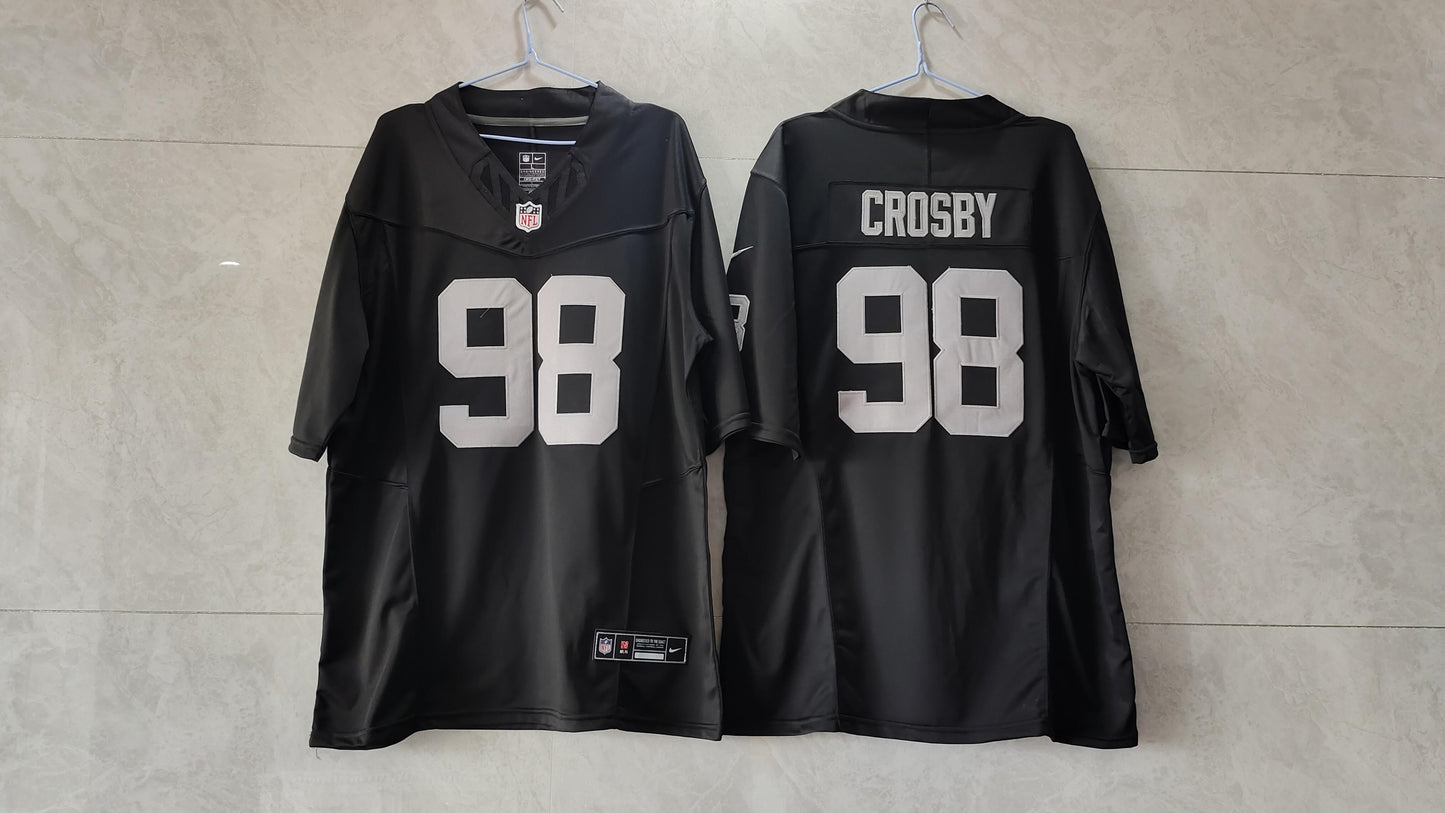 Camisa Futebol Americano Las Vegas Raiders Vapor F.U.S.E. Limited Jersey Preta