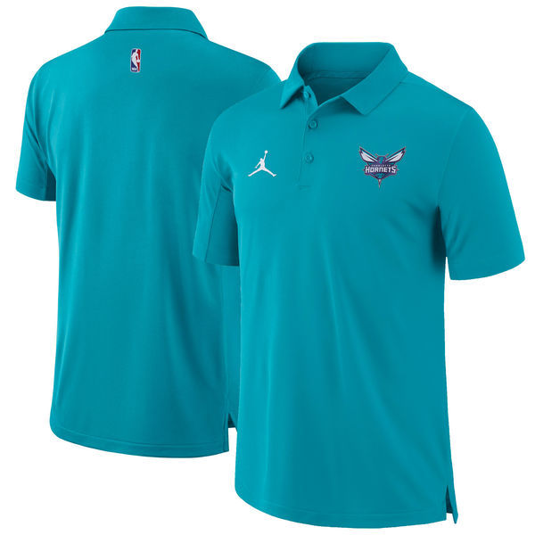 Camisa Polo Charlotte Hornets - Azul