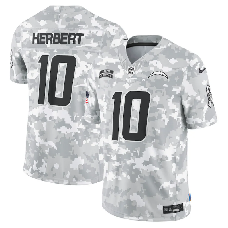 Camisa Futebol Americano Los Angeles Chargers Vapor F.U.S.E. Limited Jersey Salute To Service 2024