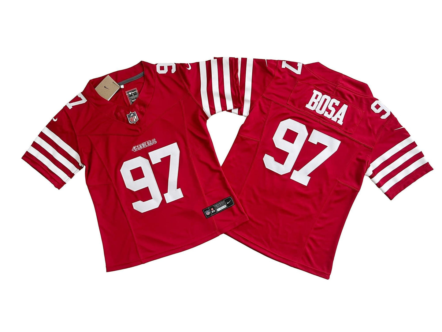 Camisa Futebol Americano Feminina San Francisco 49ers Vapor F.U.S.E. Limited Jersey Vermelha