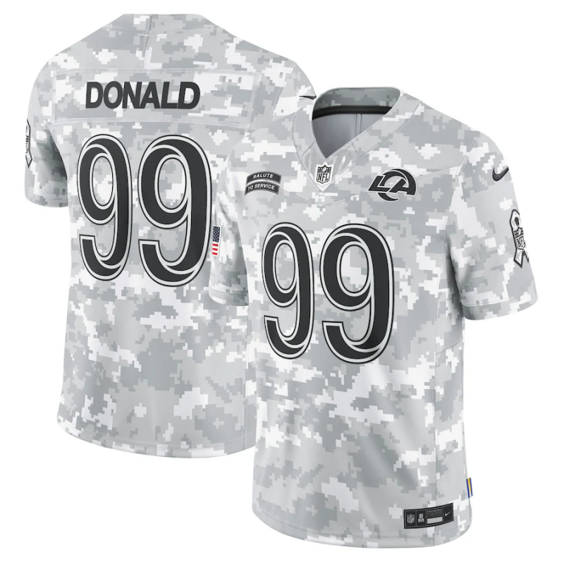 Camisa Futebol Americano Los Angeles Rams Vapor F.U.S.E. Limited Jersey Salute To Service 2024