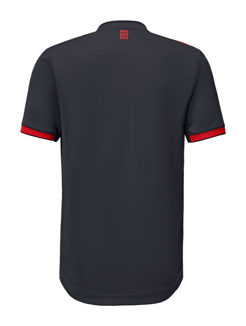 Camisa Bayern de Munique III 2022/2023 - Preta e Vermelho - Retrô