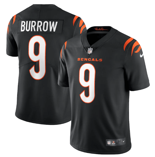Camisa Futebol Americano Cincinnati Bengals Vapor Limited Jersey Preta