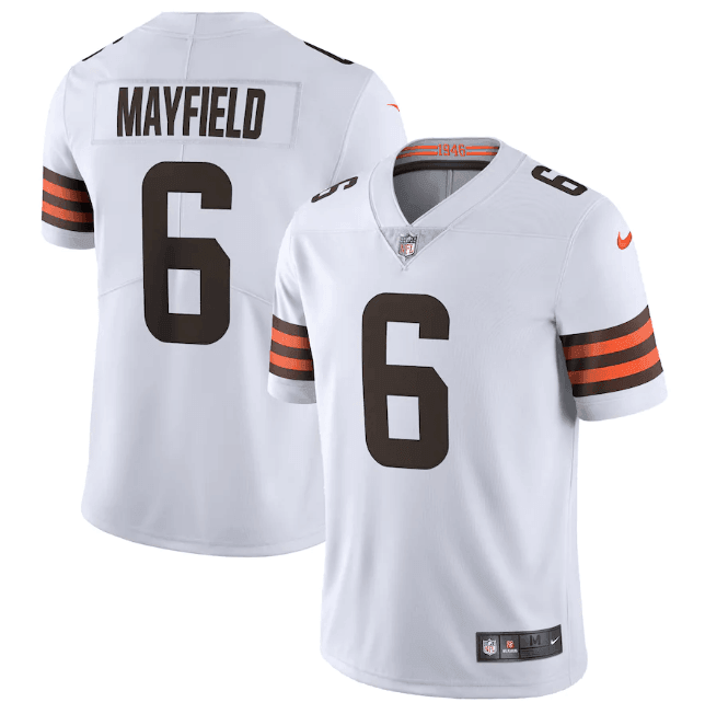 Camisa Futebol Americano Cleveland Browns Vapor Limited Jersey Branca