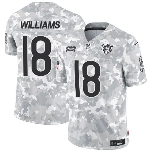 Camisa Futebol Americano Chicago Bears Vapor F.U.S.E. Limited Jersey Salute To Service 2024