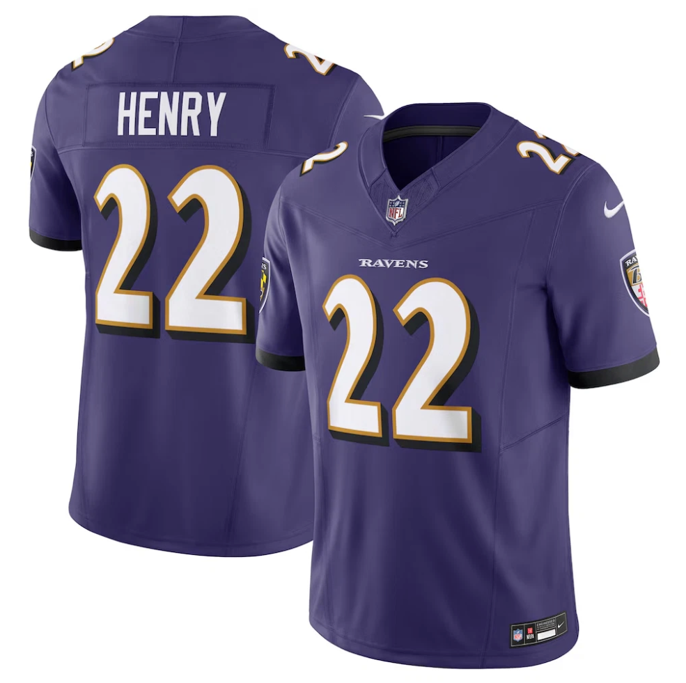 Camisa Futebol Americano Baltimore Ravens Vapor F.U.S.E. Limited Jersey Roxa