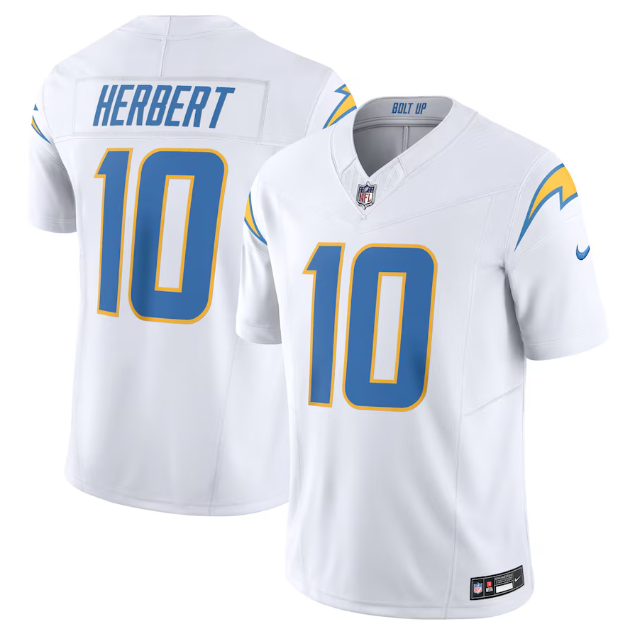 Camisa Futebol Americano Los Angeles Chargers Vapor F.U.S.E. Limited Jersey Branca
