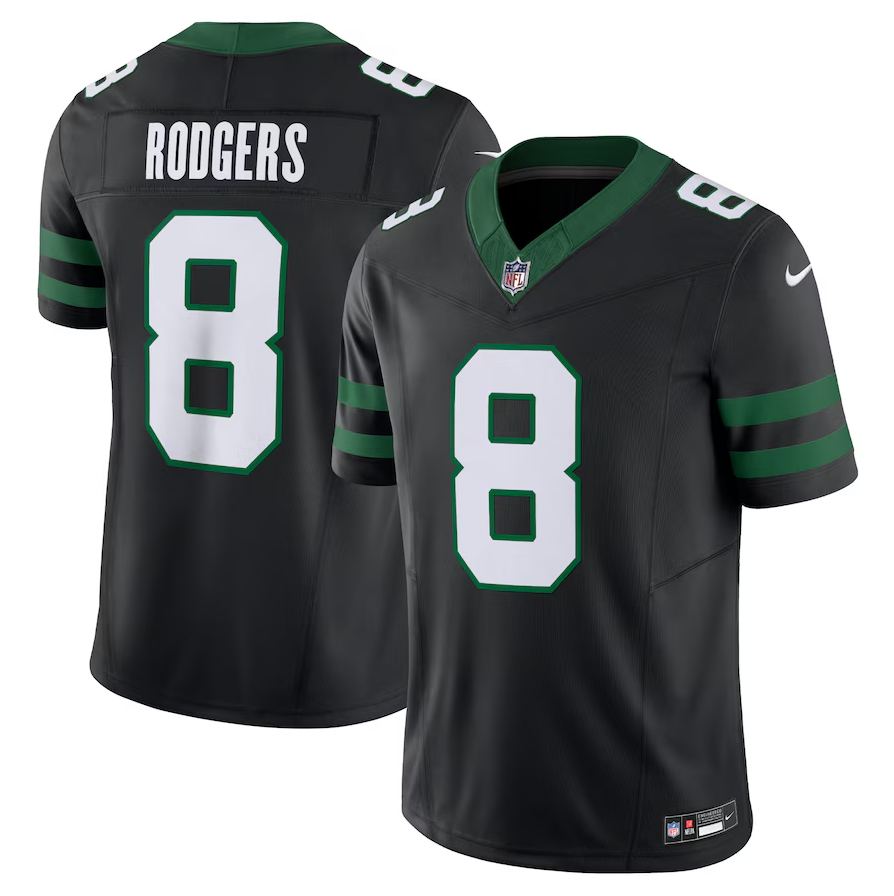 Camisa Futebol Americano York Jets Vapor F.U.S.E. Limited Jersey Preta