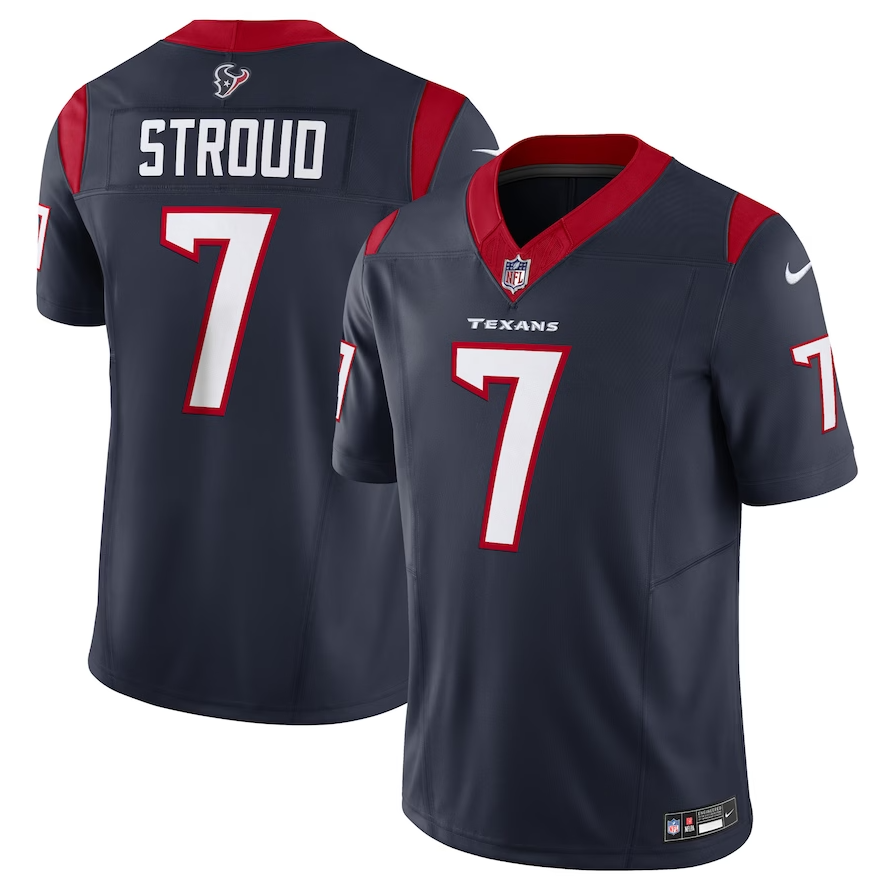 Camisa Futebol Americano Houston Texans Vapor F.U.S.E. Limited Jersey Azul Vemelha