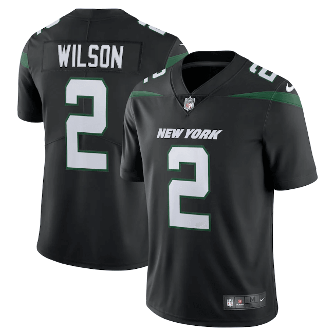 Camisa Futebol Americano York Jets Vapor Limited Jersey Preta