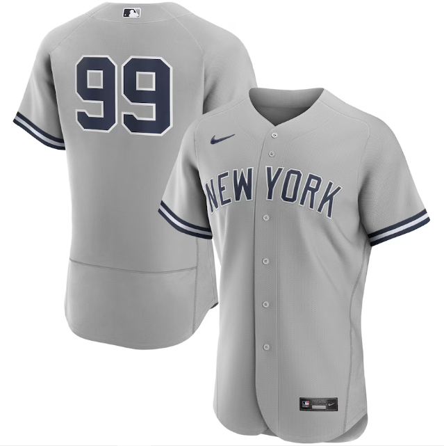 Camisa Beisebol York Yankees Jersey Cinza Authentic