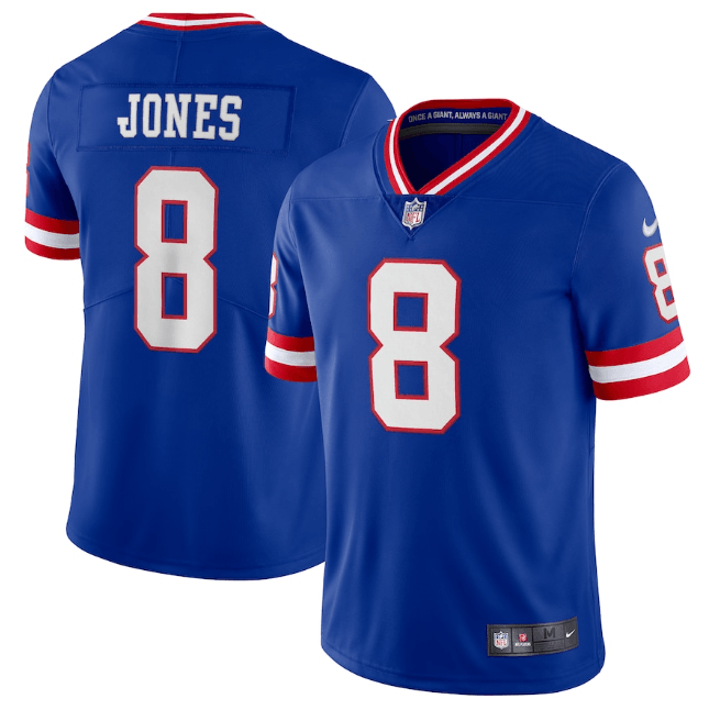 Camisa Futebol Americano York Giants Vapor Limited Jersey Azul Vermelha