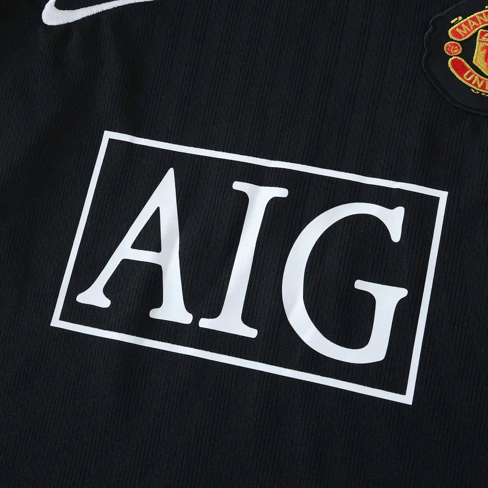 Camisa Manchester United II 2007/2008 - Torcedor Masculina - Preta