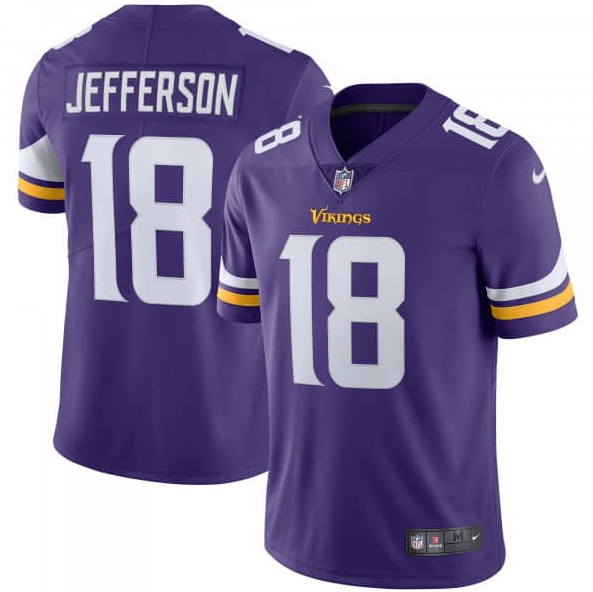 Camisa Futebol Americano Minnesota Vikings Vapor Limited Jersey Roxa