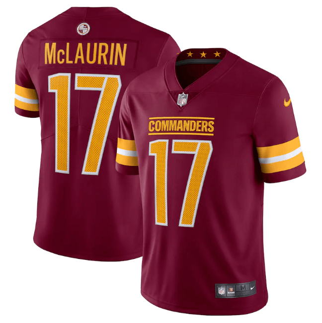 Camisa Futebol Americano Washington Commanders Vapor Limited Jersey Vermelha