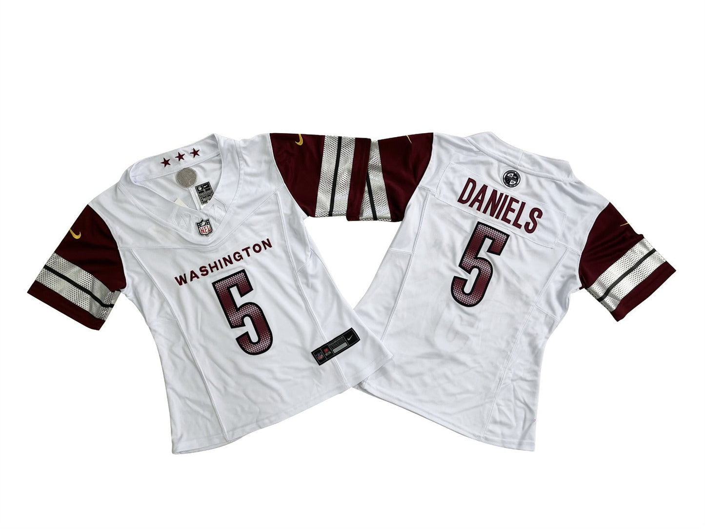 Camisa Futebol Americano Feminina Washington Commanders Vapor F.U.S.E. Limited Jersey Branca