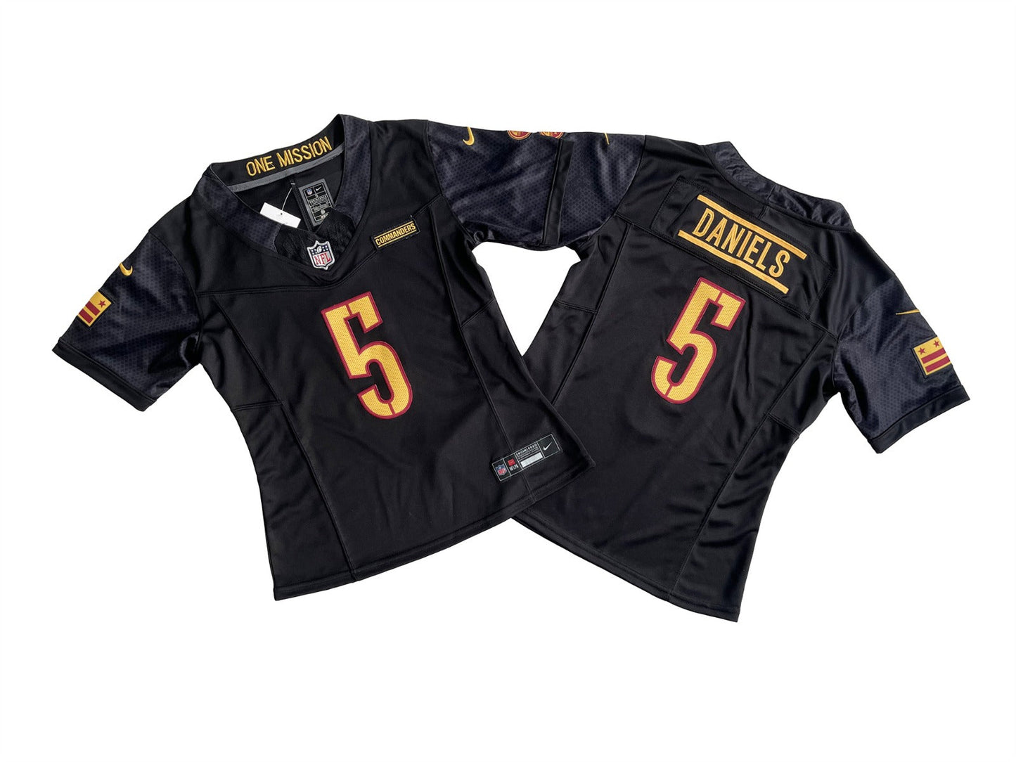 Camisa Futebol Americano Feminina Washington Commanders Vapor F.U.S.E. Limited Jersey Preta