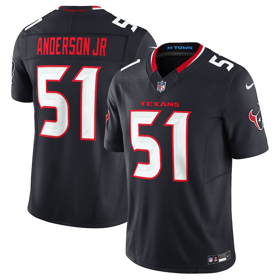 Camisa Futebol Americano Houston Texans Vapor F.U.S.E. Limited Jersey Azul Marinho
