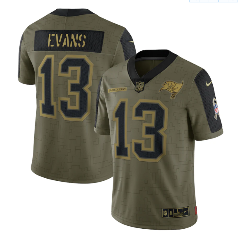 Camisa Futebol Americano Tampa Bay Buccaneers Vapor Limited Salute To Service 2021