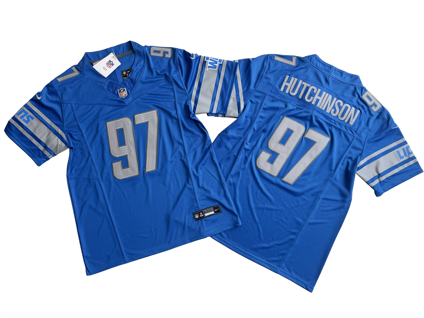Camisa Futebol Americano Plus Size Detroit Lions Vapor F.U.S.E. Limited Jersey Azul