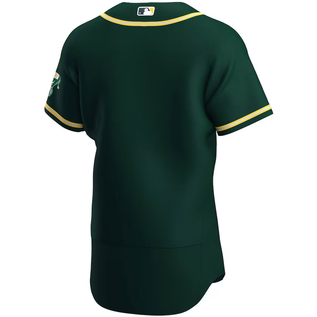 Camisa Beisebol Oakland Athletics Jersey Verde Authentic