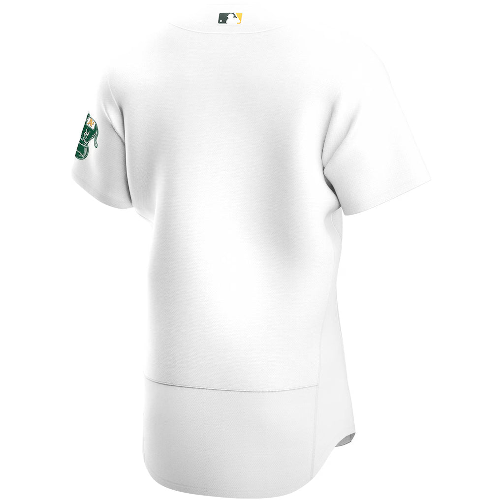 Camisa Beisebol Oakland Athletics Jersey Branca Authentic
