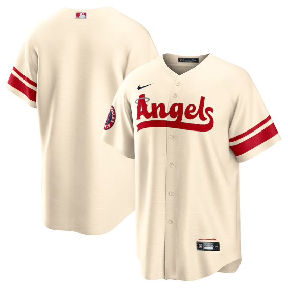 Camisa Beisebol Los Angeles Angels Jersey City Connect Torcedor