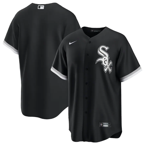 Camisa Beisebol Chicago White Sox Jersey Preta Torcedor