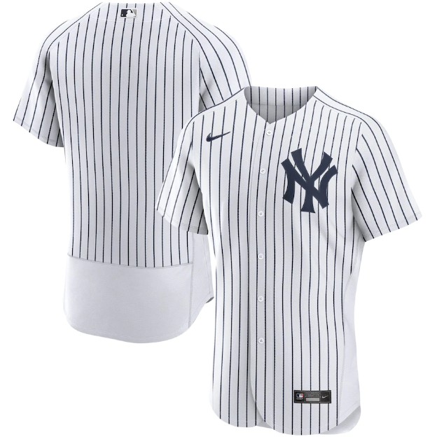 Camisa Beisebol York Yankees Jersey Branca Authentic