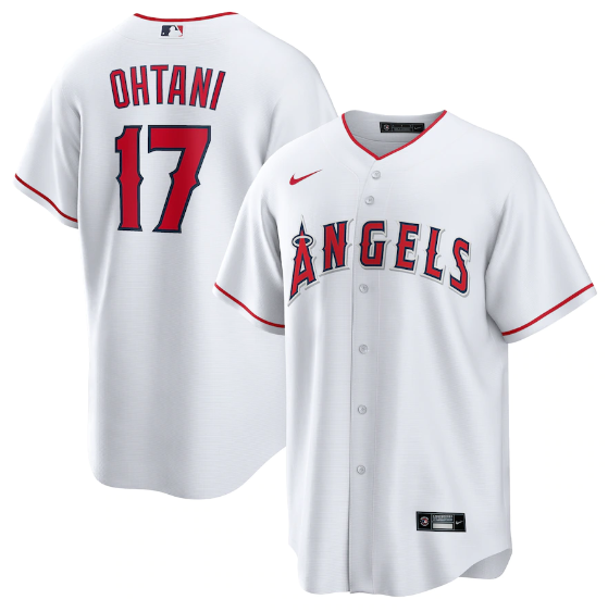 Camisa Beisebol os Angeles Angels Jersey Branca Torcedor