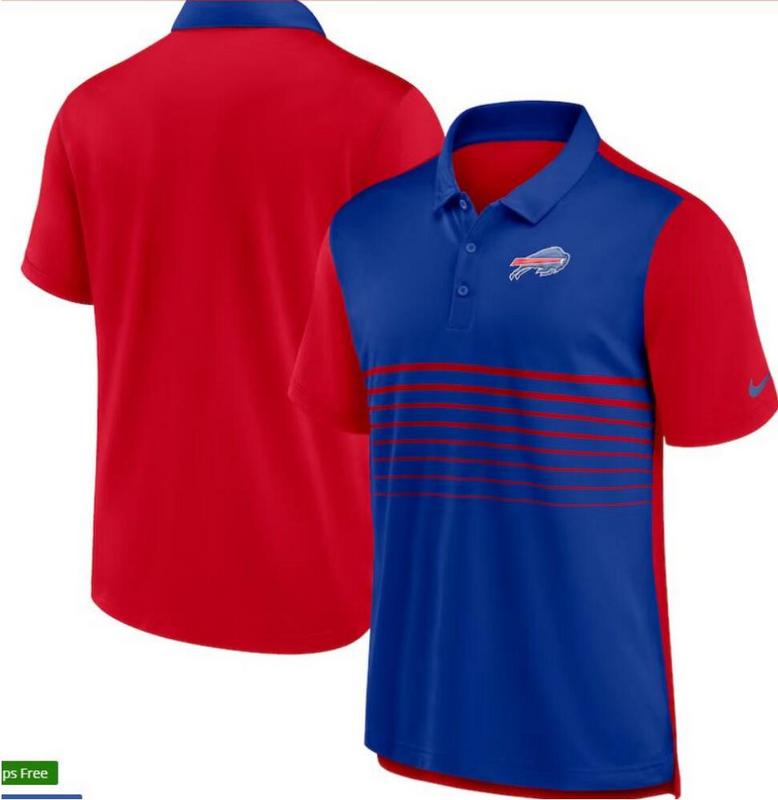 Camisa Polo Buffalo Bills - Azul/Vermelha