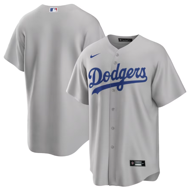 Camisa Beisebol Los Angeles Dodgers Jersey Cinza