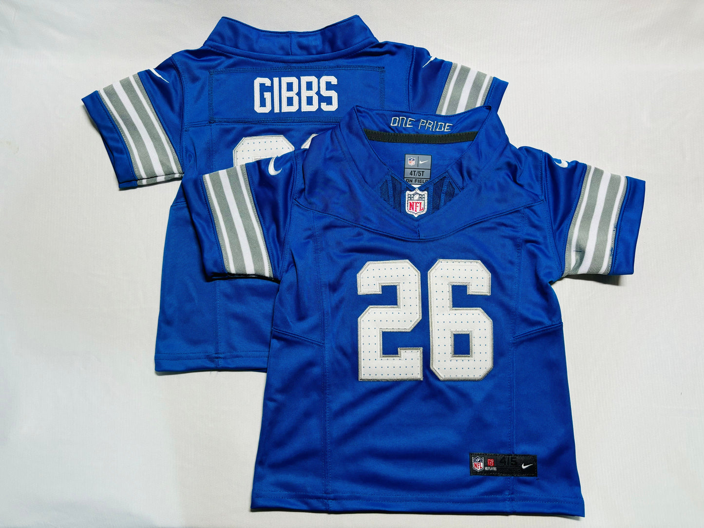 Camisa Futebol Americano Baby Jersey Detroit Lions Vapor F.U.S.E. Limited Azul