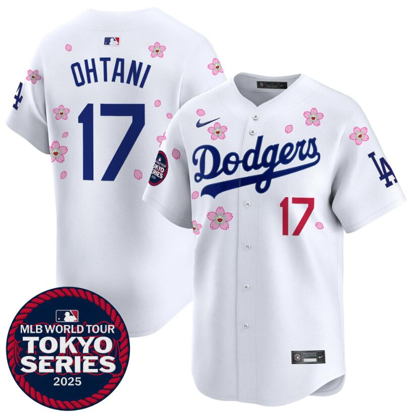 Camisa Beisebol Los Angeles Dodgers Jersey Branca Tokyo Series 2025