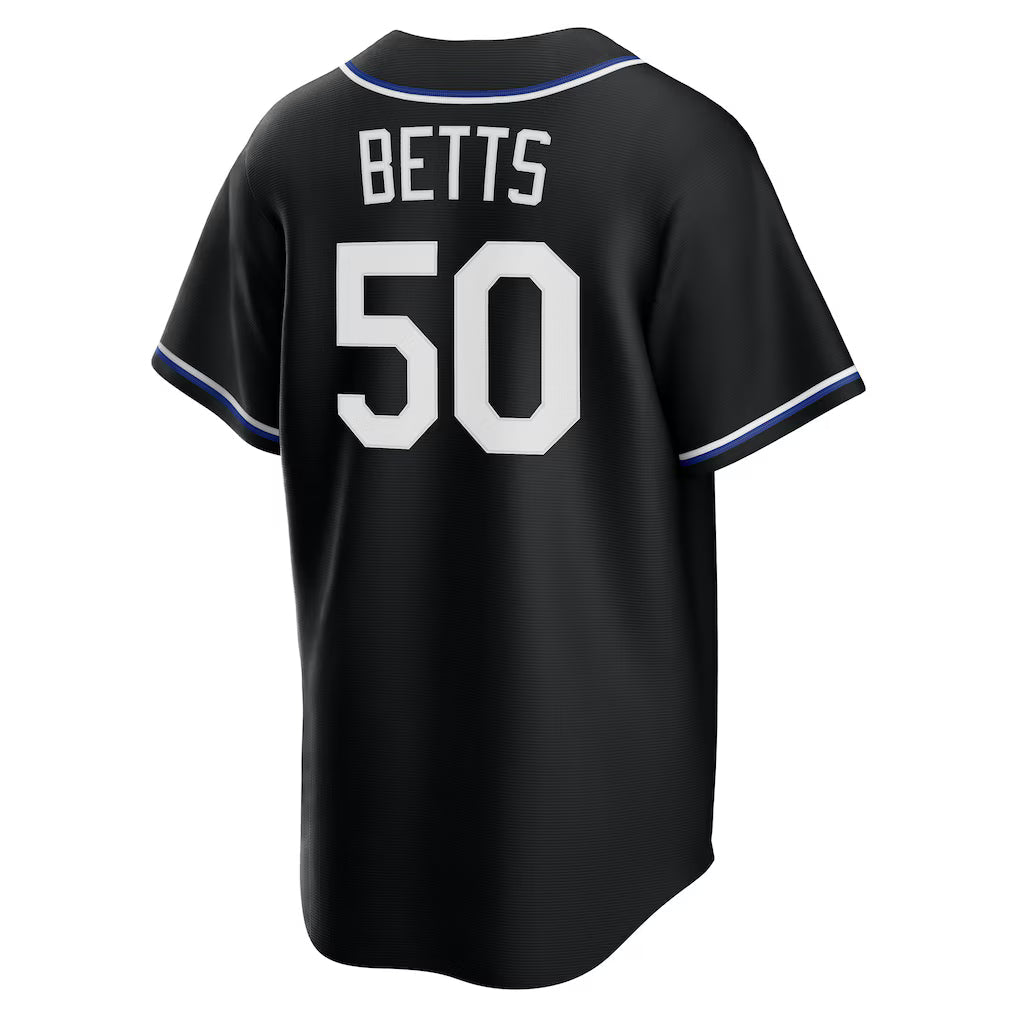 Camisa Beisebol Los Angeles Dodgers Jersey Preta/Azul