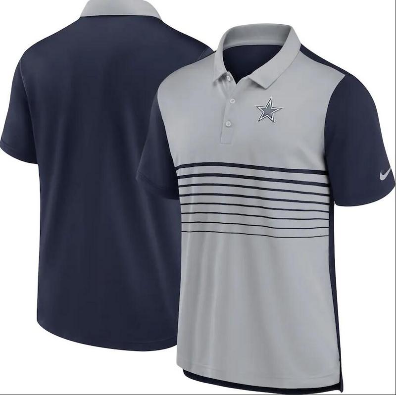 Camisa Polo Dallas Cowboys - Cinza/Azul