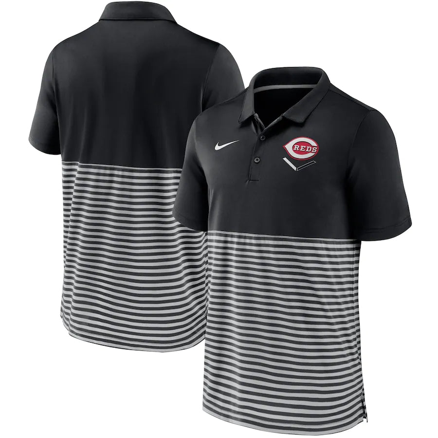 Camisa Polo Cincitnnati Reds - Preta
