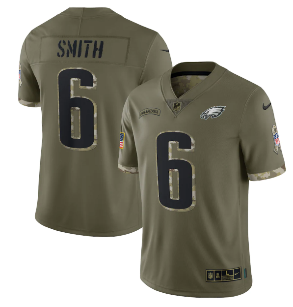 Camisa Futebol Americano Philadelphia Eagles Vapor Limited Jersey Salute To Service 2022