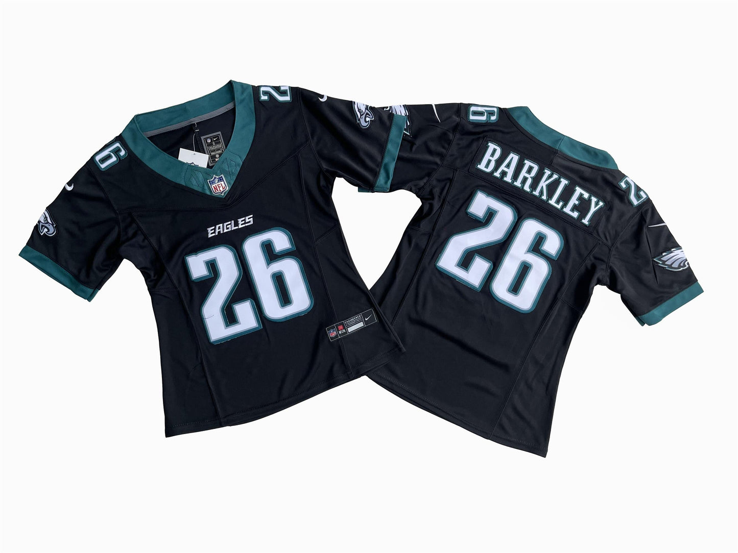 Camisa Futebol Americano Feminina Philadelphia Eagles Vapor F.U.S.E. Limited Jersey Preta