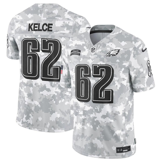 Camisa Futebol Americano Philadelphia Eagles Vapor F.U.S.E. Limited Jersey Salute To Service 2024